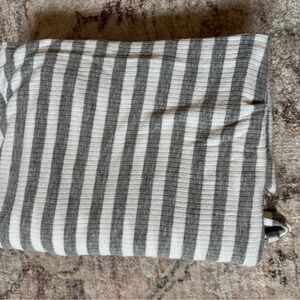 Kids Gray & White Striped Swaddle Blanket